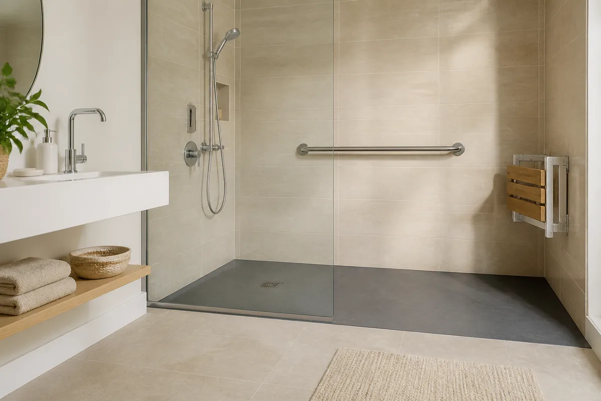 Aménager une salle de bain pour senior : normes et aides